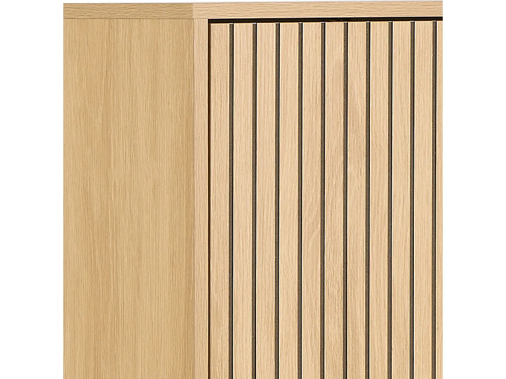 Storo - Meuble à chaussures 3 portes en bois et métal L71,6cm - Bois clair