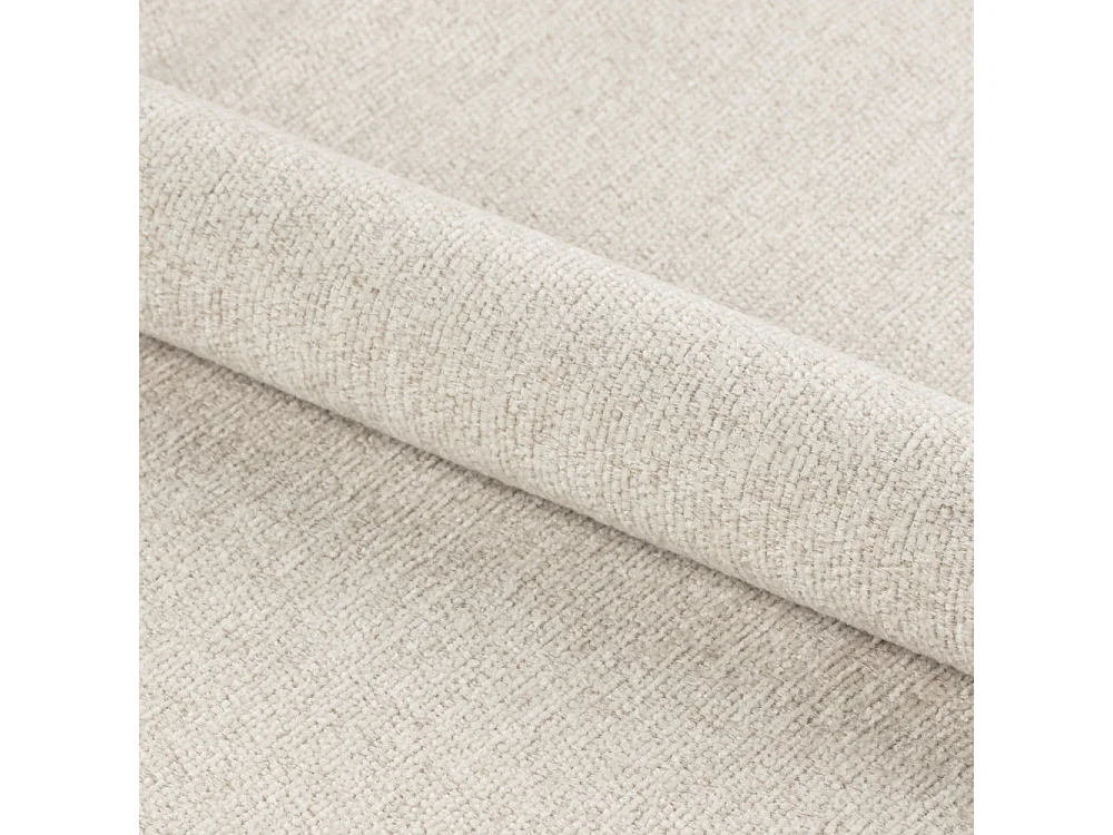 Nubo - Fauteuil lounge en tissu et métal - Écru