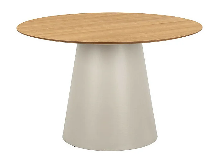 Parides - Table à manger 4 personnes ronde en bois - Bois clair