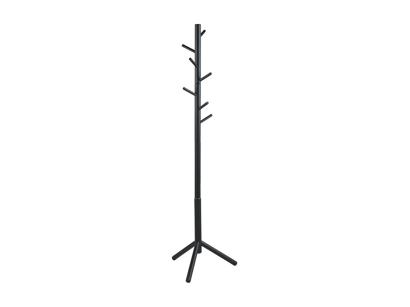 Hooky - Porte-manteaux en bois H176cm - Noir