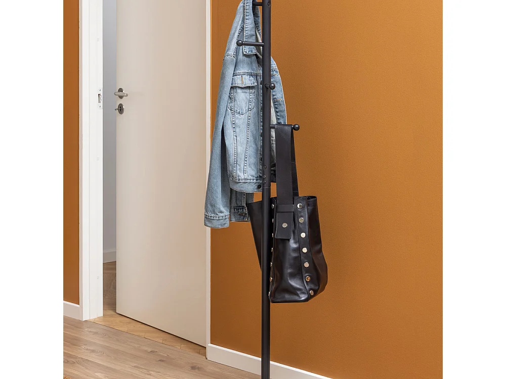 Hangy - Porte-manteaux en métal H170cm - Noir