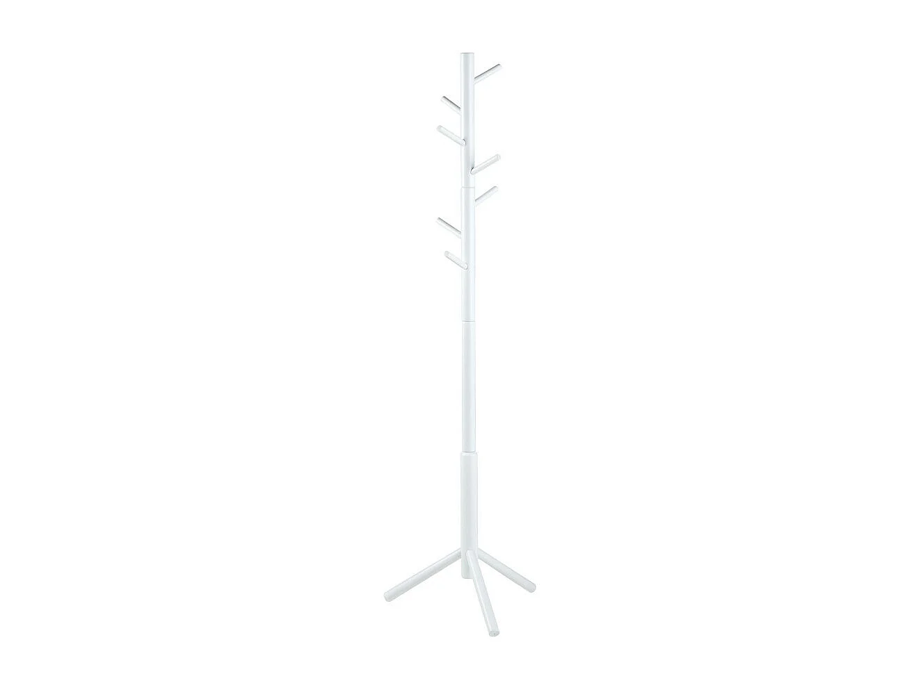 Hooky - Porte-manteaux en bois H176cm - Blanc