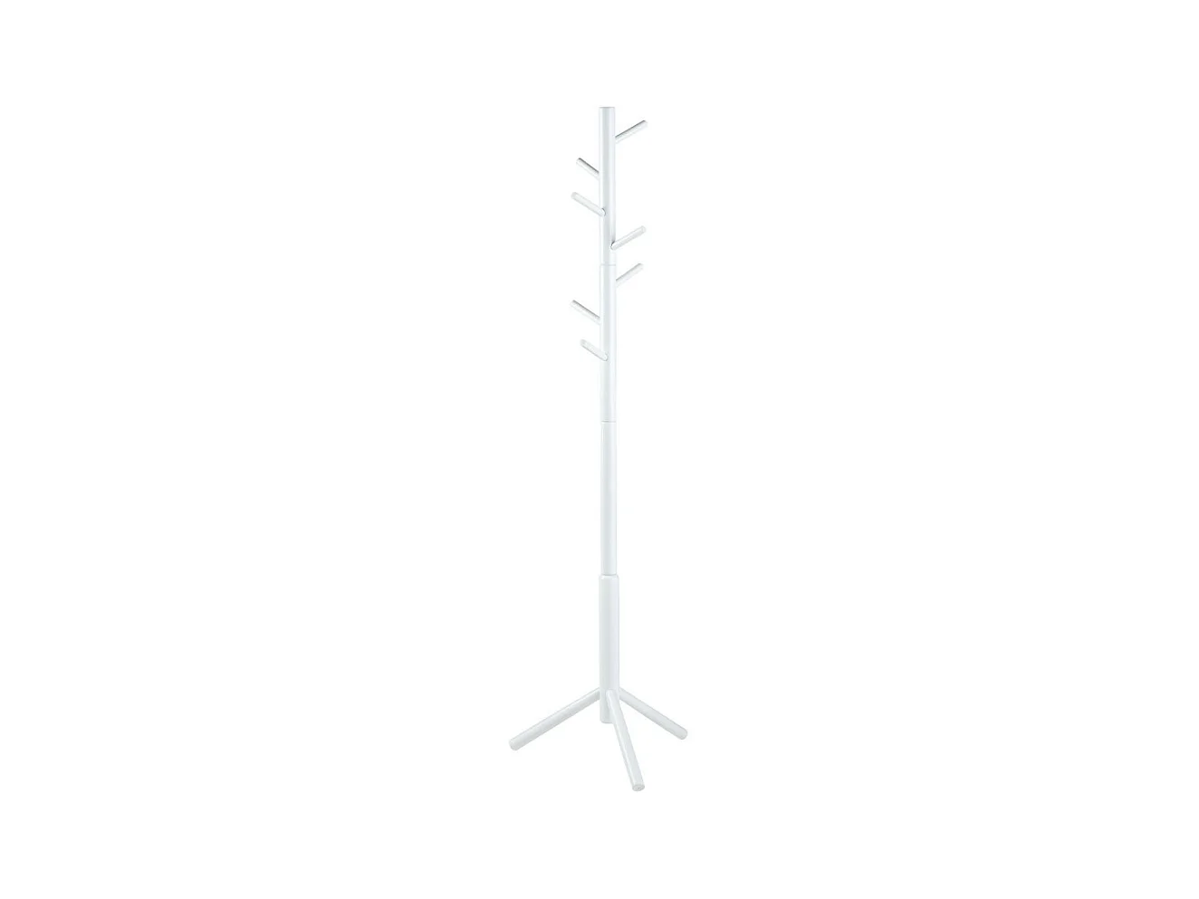 Hooky - Porte-manteaux en bois H176cm - Blanc