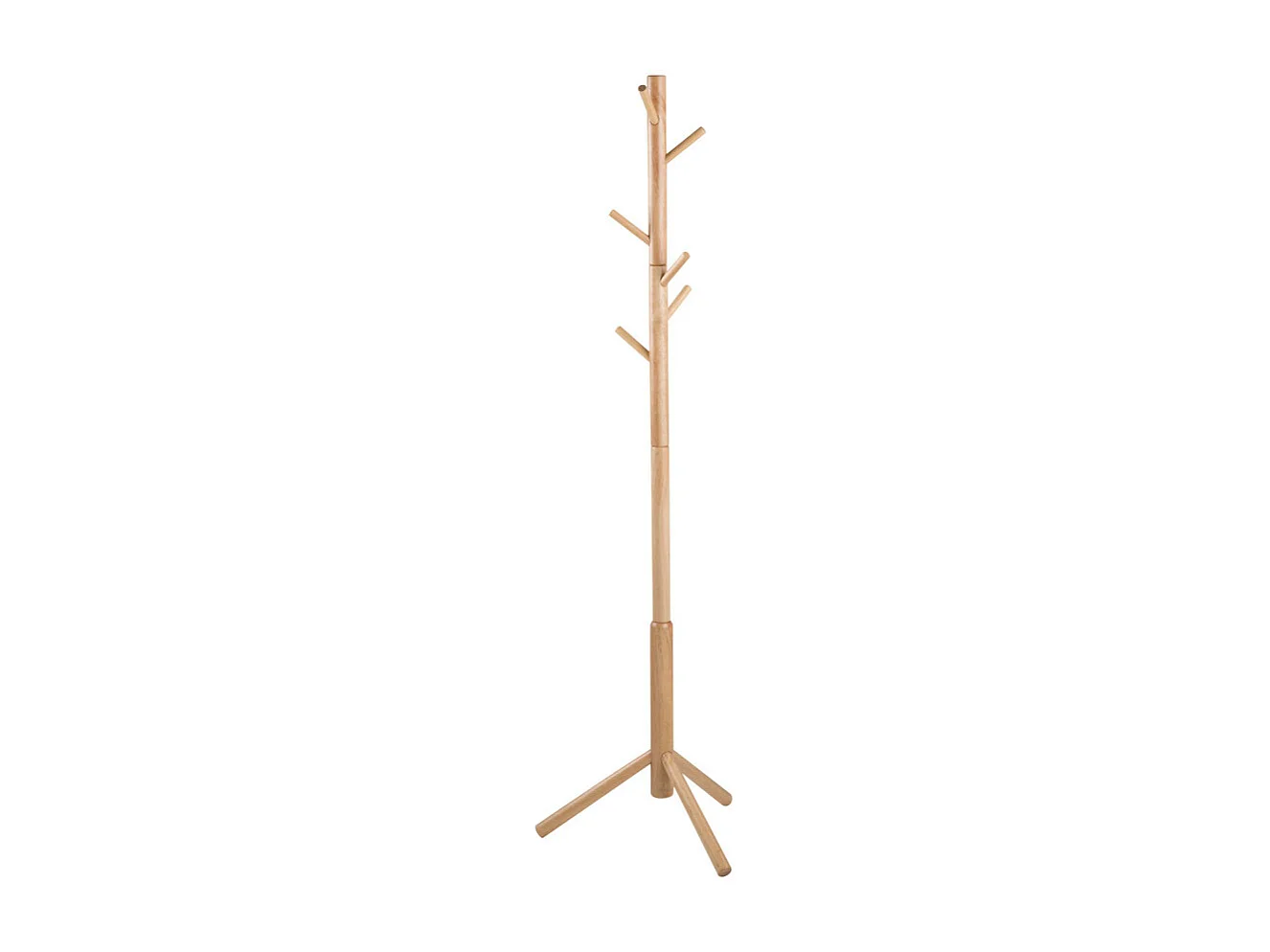 Hooky - Porte-manteaux en bois H176cm - Bois clair