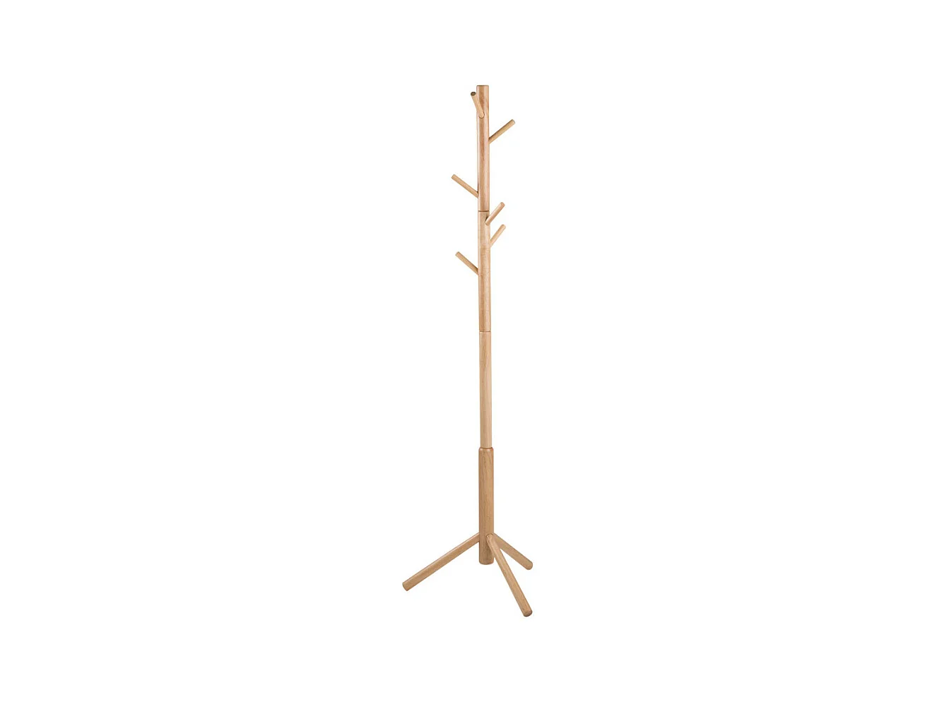 Hooky - Porte-manteaux en bois H176cm - Bois clair