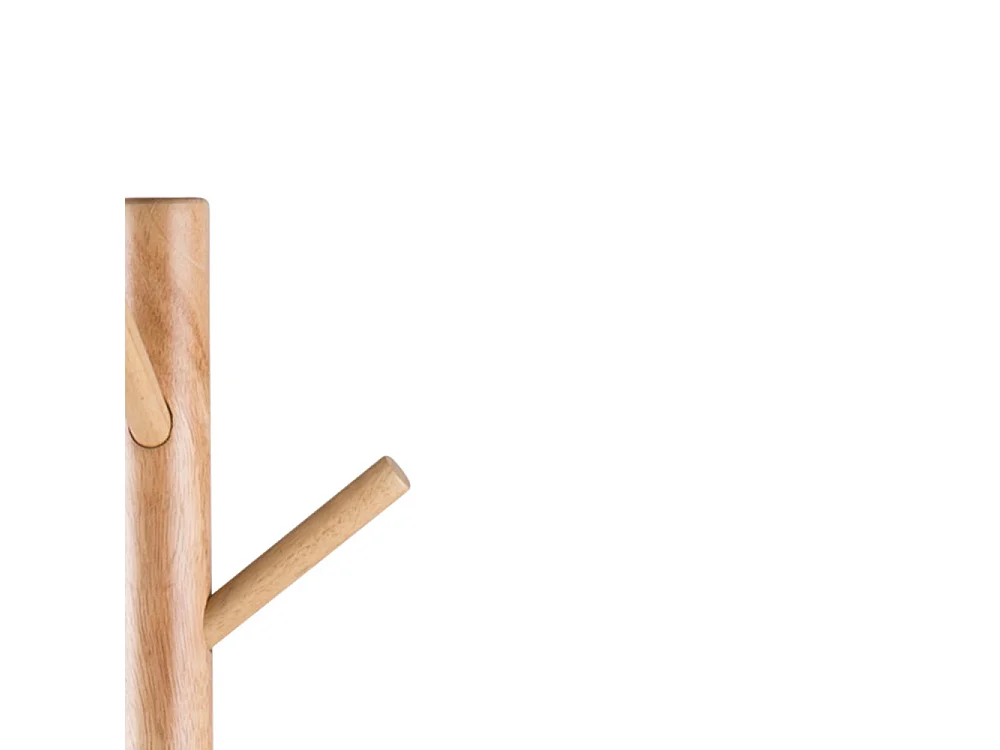 Hooky - Porte-manteaux en bois H176cm - Bois clair