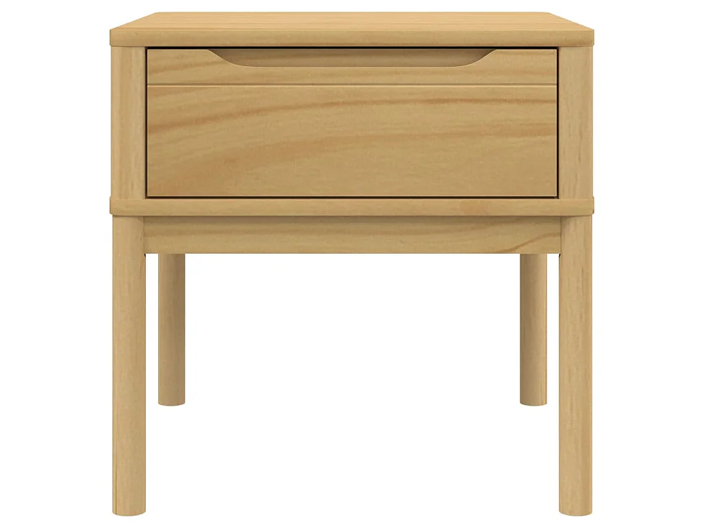 Lampentisch FLORO Wachsbraun 55x55x54 cm Massivholz Kiefer