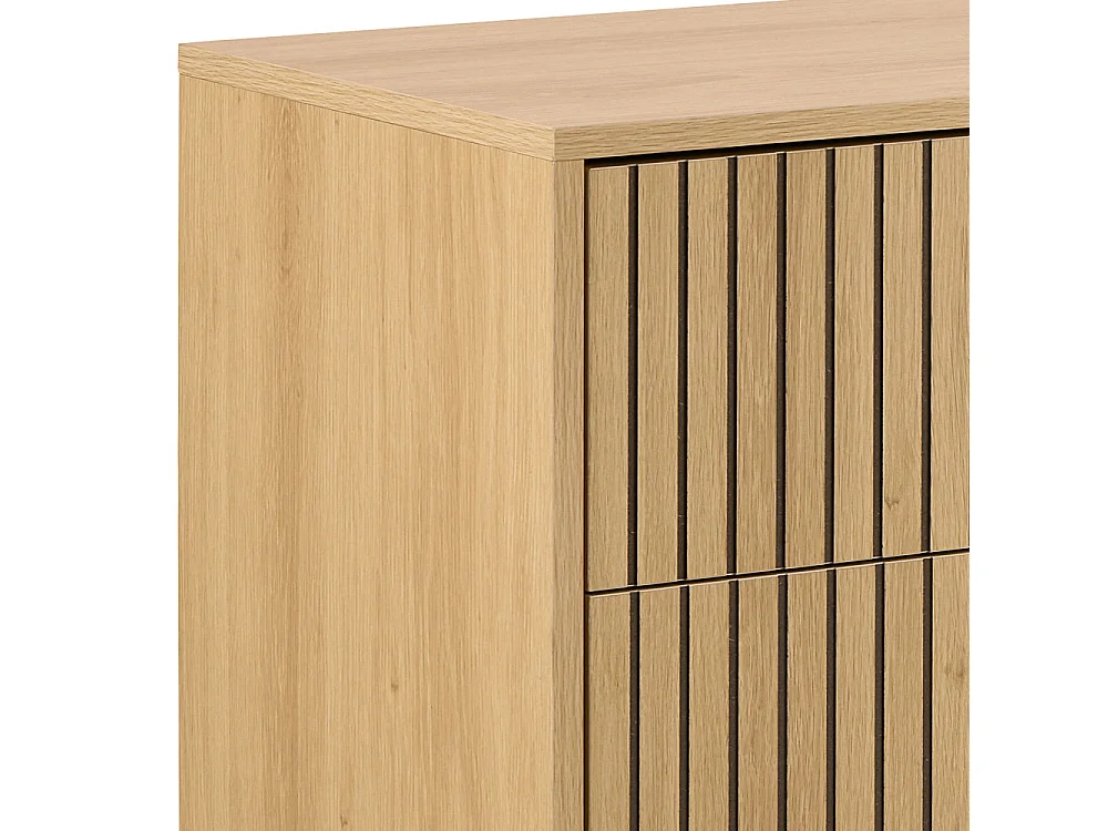 Storo - Commode 6 tiroirs en bois L157.9cm - Bois clair