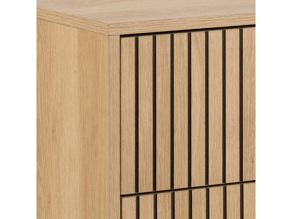 Storo - Commode 3 tiroirs en bois L80,6cm - Bois clair