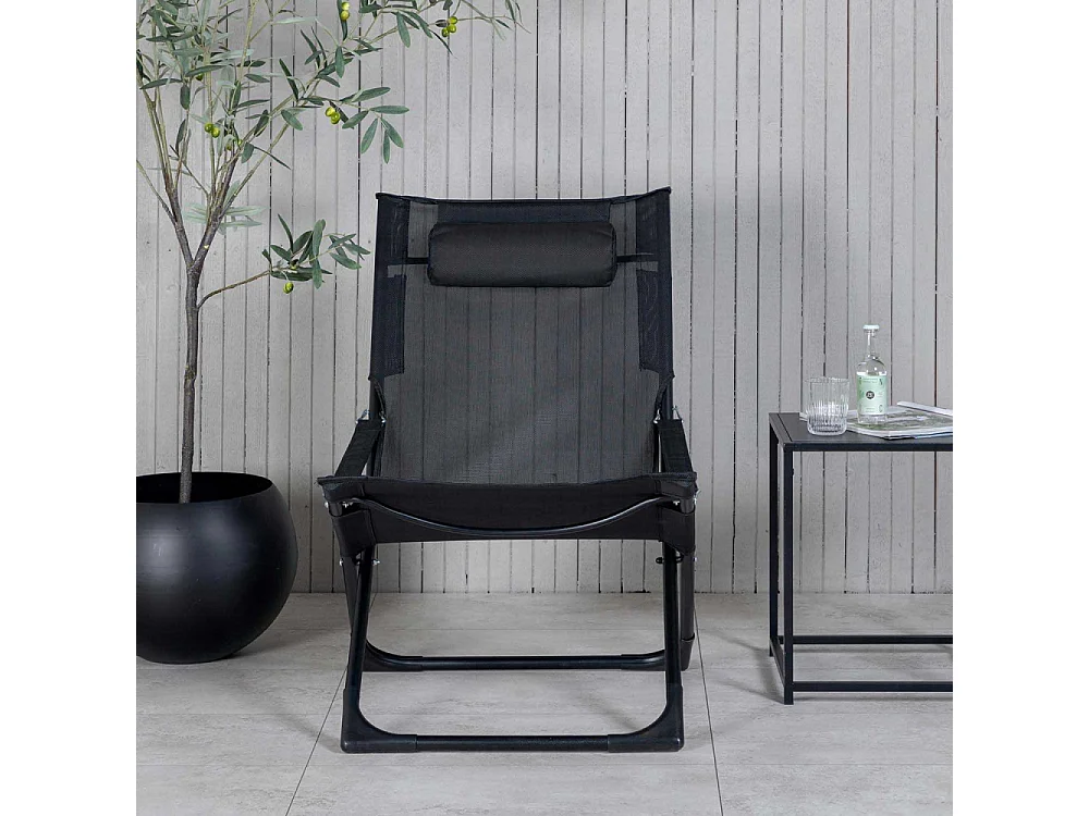 Fauteuil relax de jardin pliant Seville (Lot de 2)