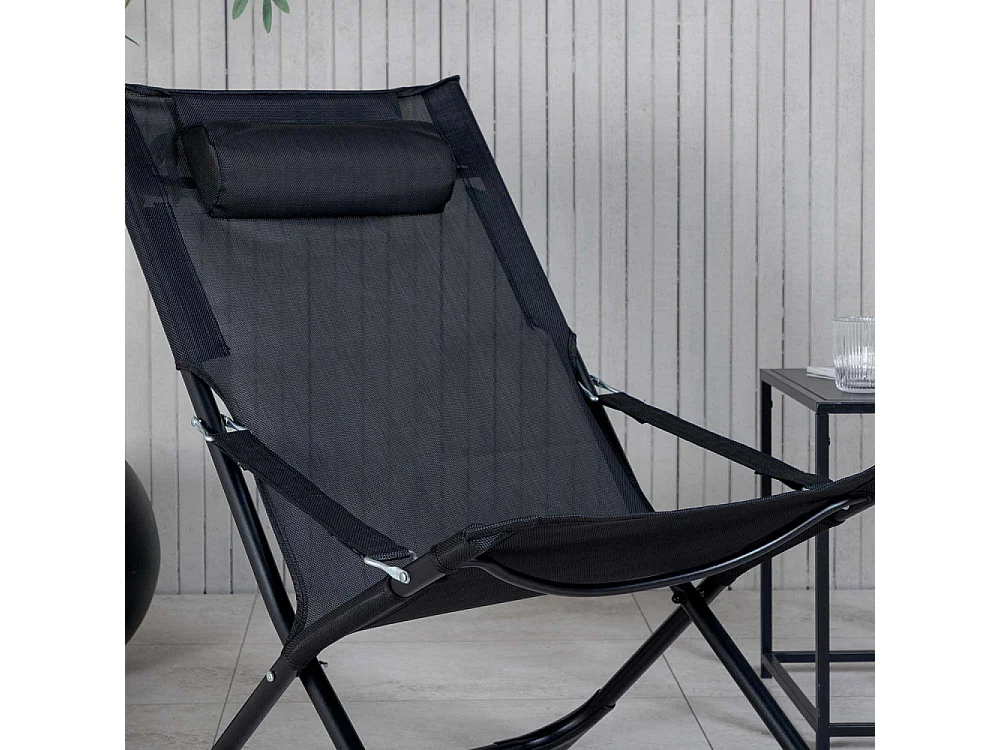 Fauteuil relax de jardin pliant Seville (Lot de 2)