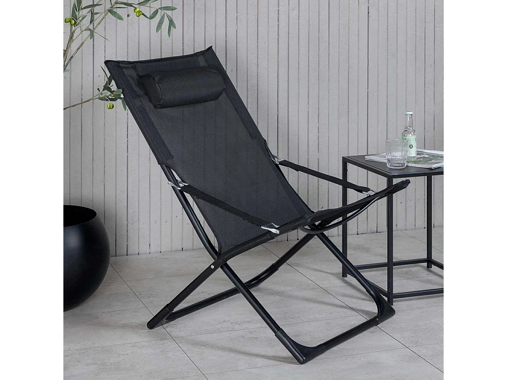 Fauteuil relax de jardin pliant Seville (Lot de 2)