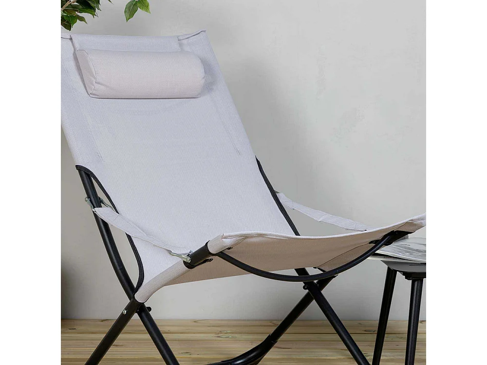 Fauteuil relax de jardin pliant Seville (Lot de 2)