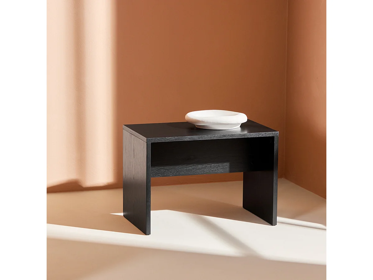 Table d'Appoint "Juni" 58cm Noir