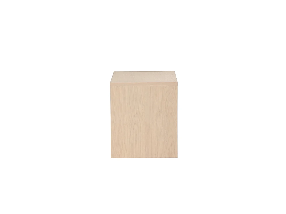 Tavolino d'appoggio modulare Juni Bianco Scandinavo 2 Piedi
