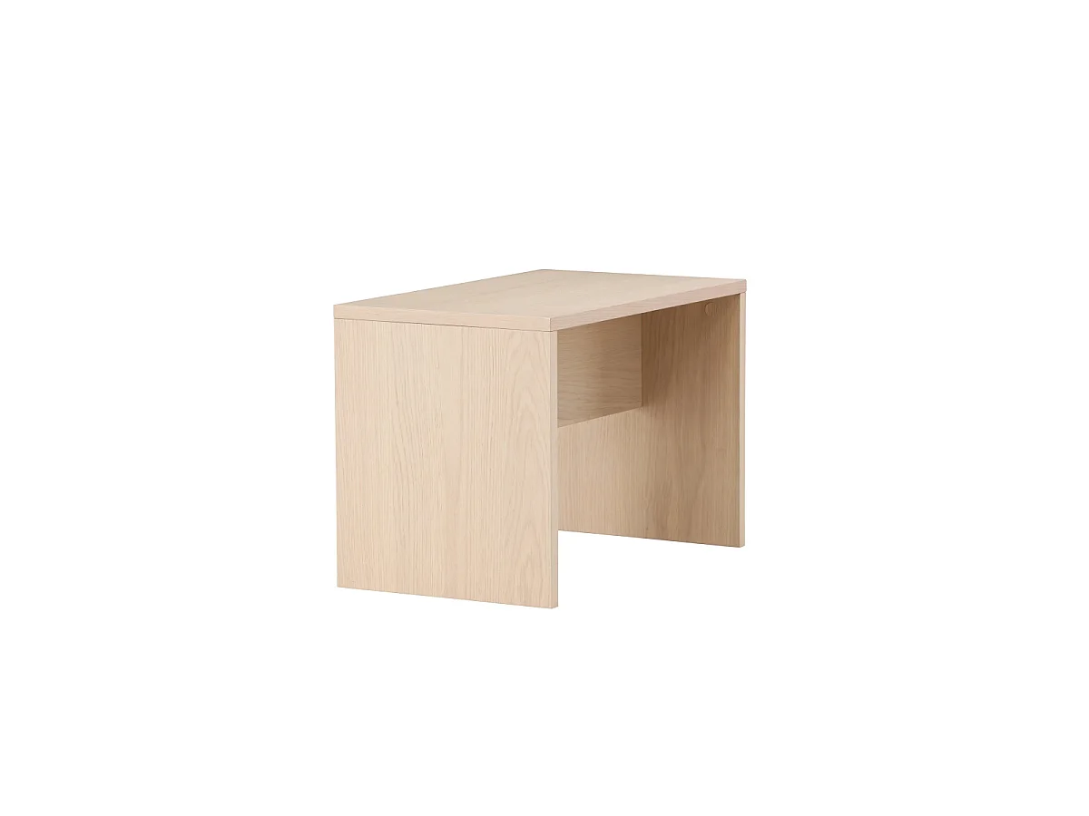 Tavolino d'appoggio modulare Juni Bianco Scandinavo 2 Piedi