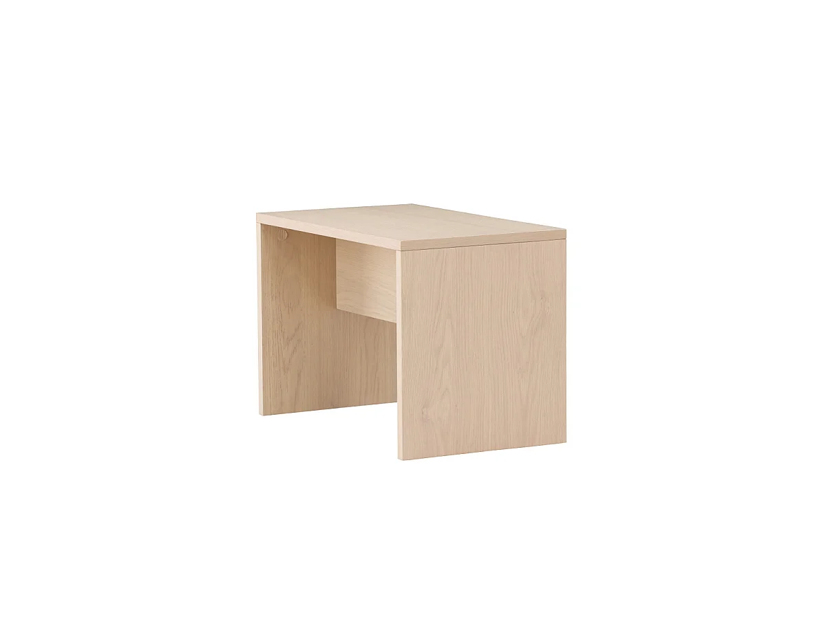 Tavolino d'appoggio modulare Juni Bianco Scandinavo 2 Piedi