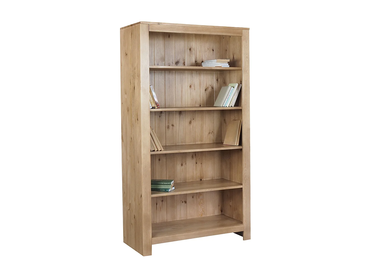 Regał drewniany 200 x 110 z półkami Madison, kolor dębowy