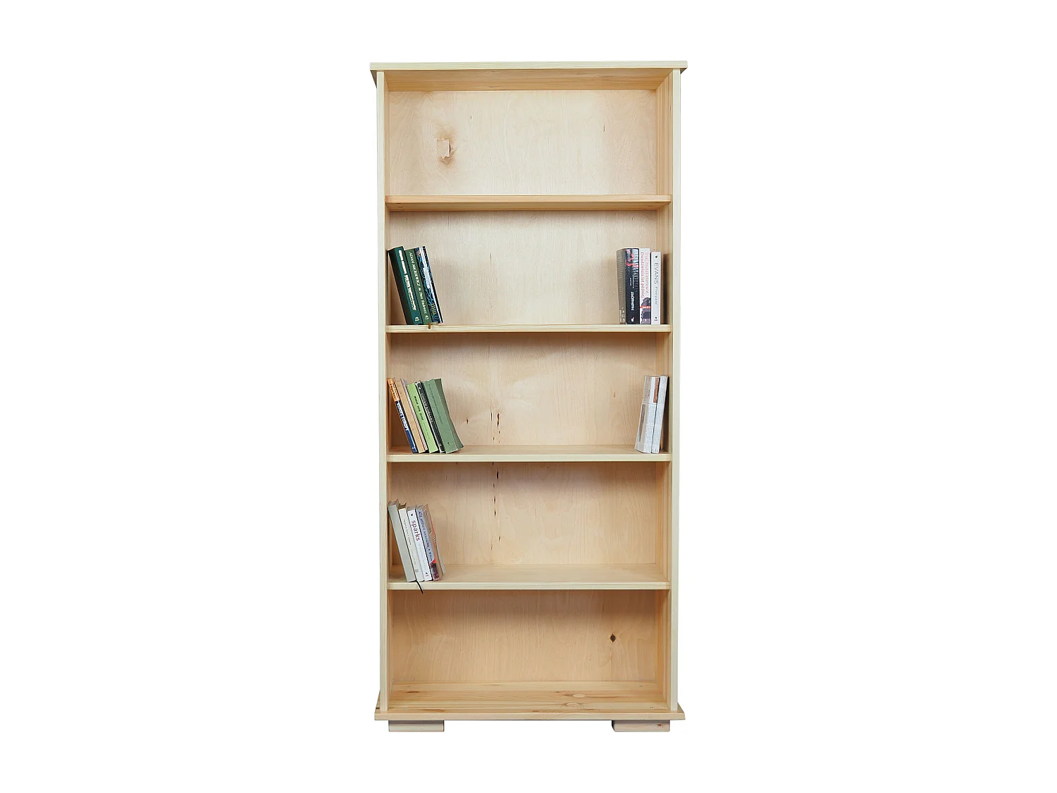 Bibliothèque en bois 177x82 cm Modern II avec étagères, couleur pin