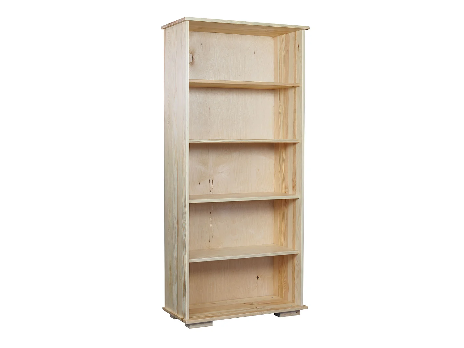 Bibliothèque en bois 177x82 cm Modern II avec étagères, couleur pin