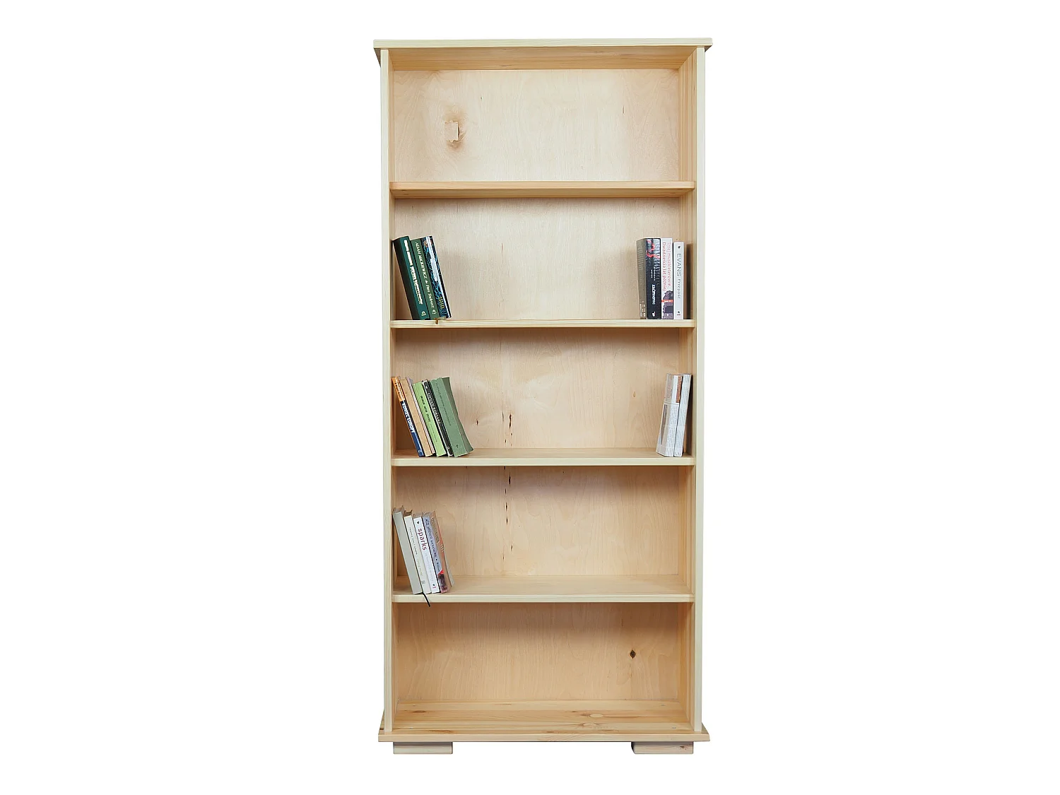 Bibliothèque en bois 177x82 cm Modern II avec étagères, couleur pin