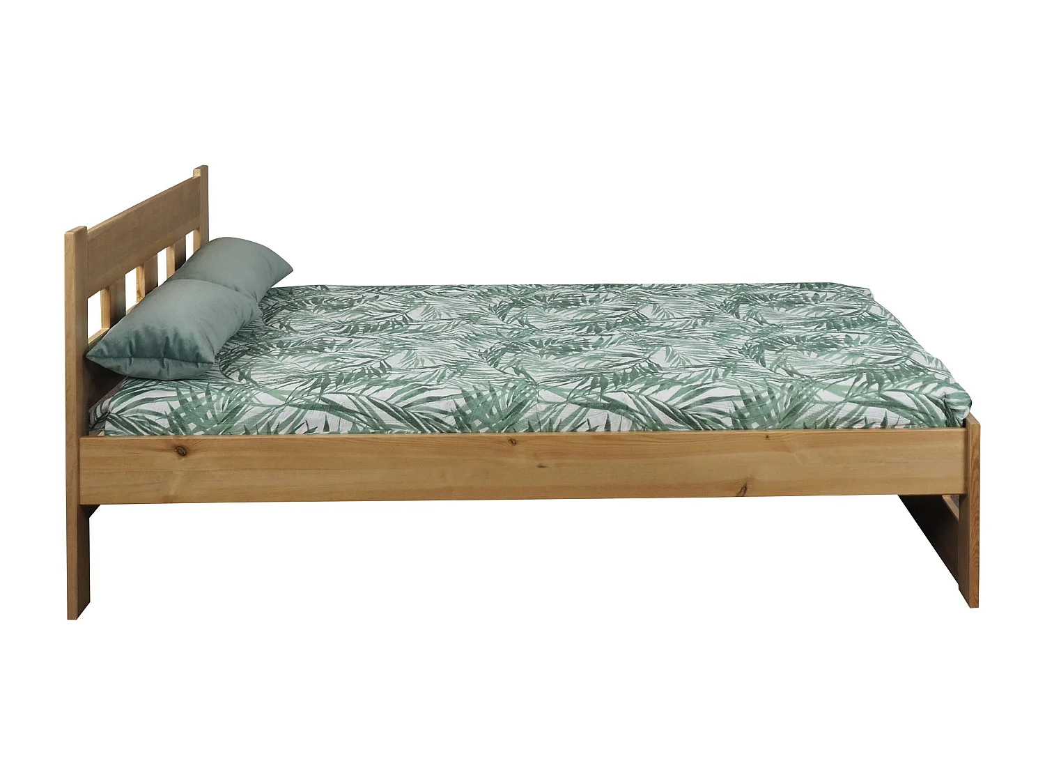 Bond 140x200 houten bed, eikenkleur
