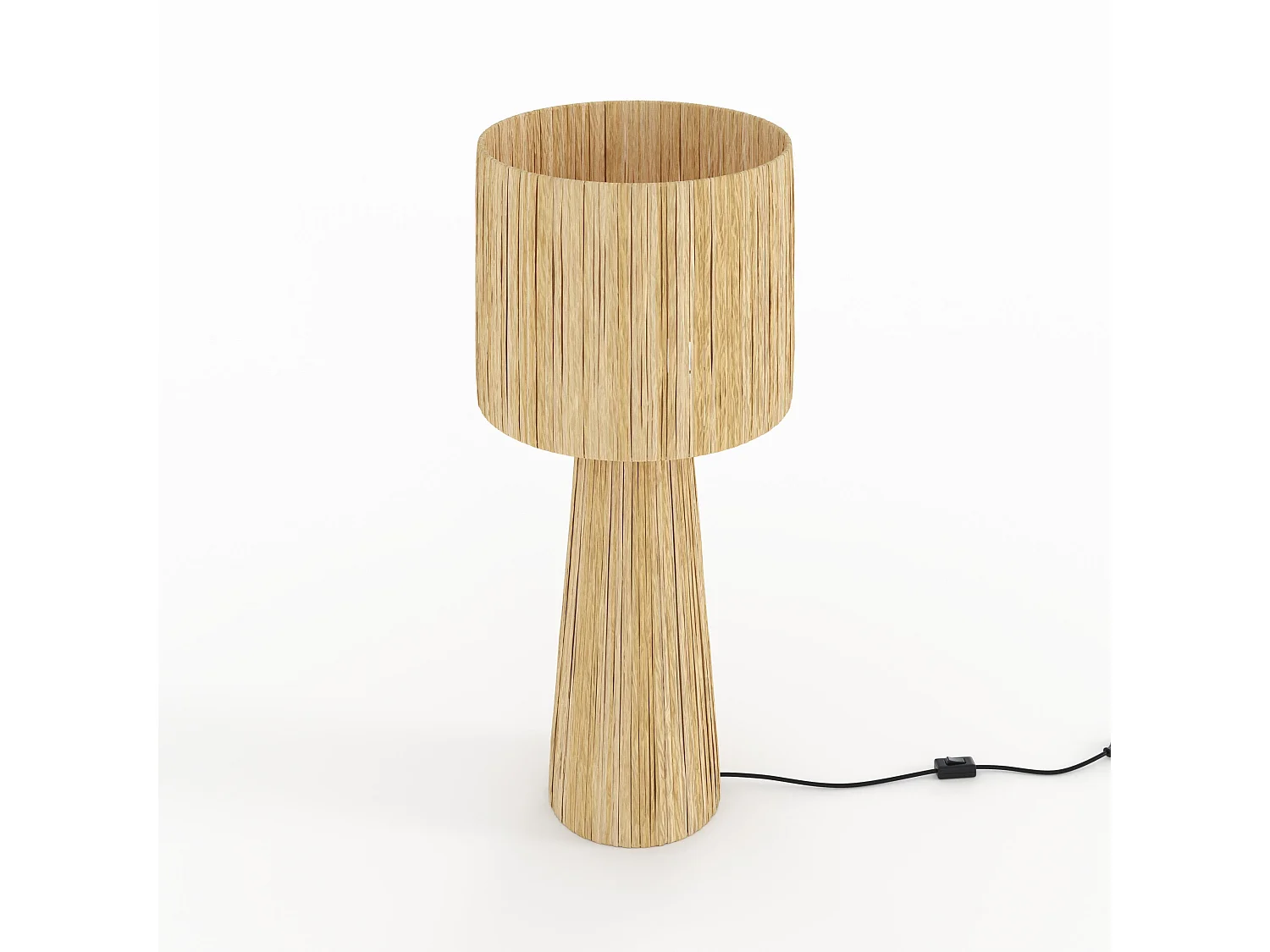 Grande lampe en feuille de palmier - Soléa