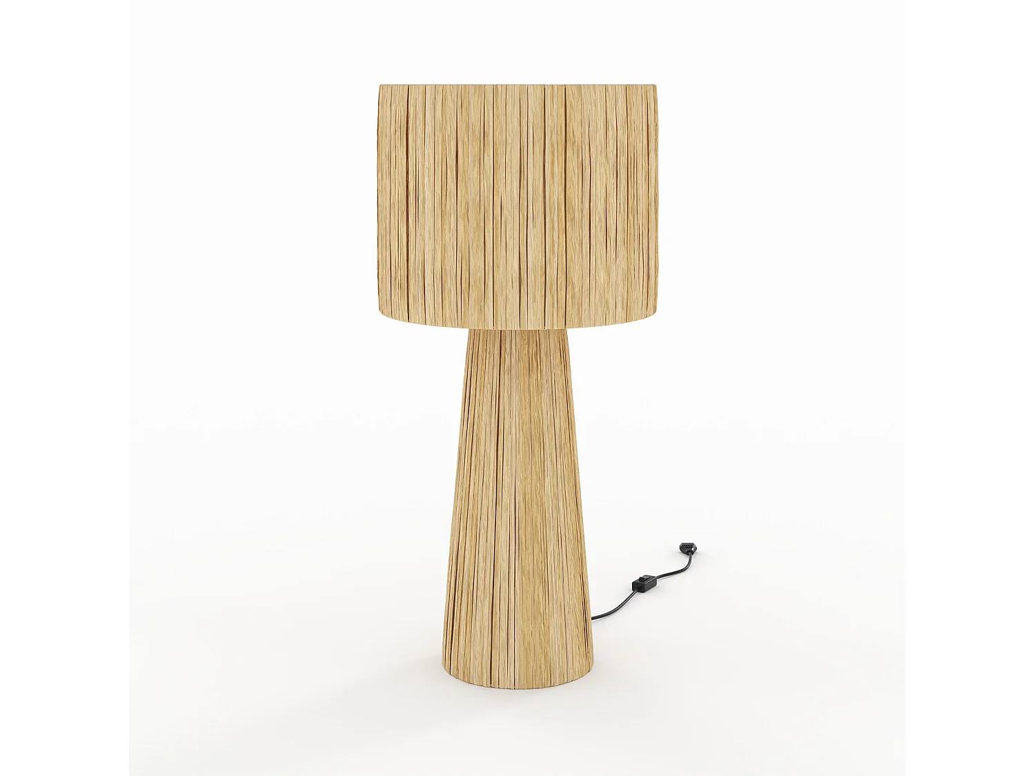 Grande lampe en feuille de palmier - Soléa