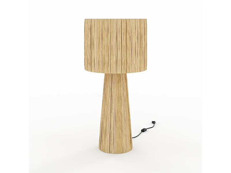 Grande lampada in foglia di palma - Soléa