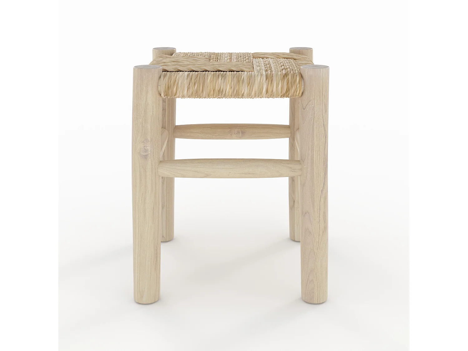 Tabouret en branche de teck H35,5 cm - Popa