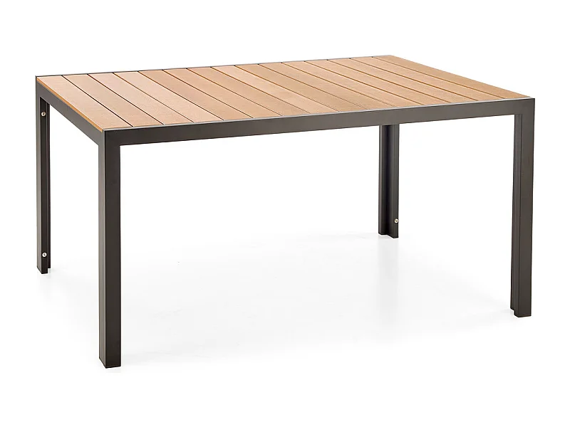 Gartentisch Fierro/Aluminium&Polystyrol/Braun&Schwarz