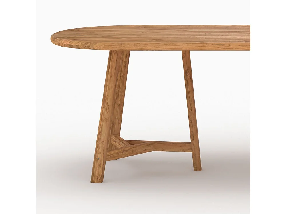 Table et chaises de jardin 8 personnes en bois - Bora