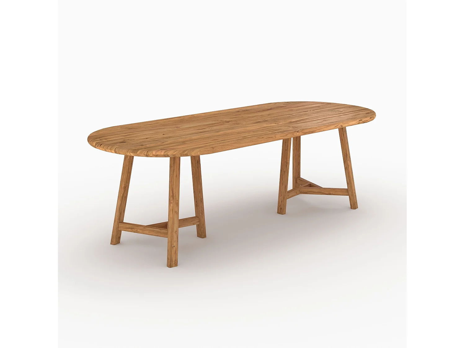 Table et chaises de jardin 8 personnes en bois - Bora