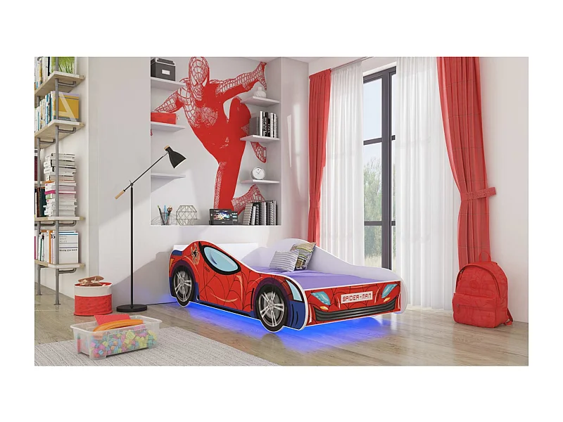 Lit Strider Lux (80x160) /matelas inclus/rouge