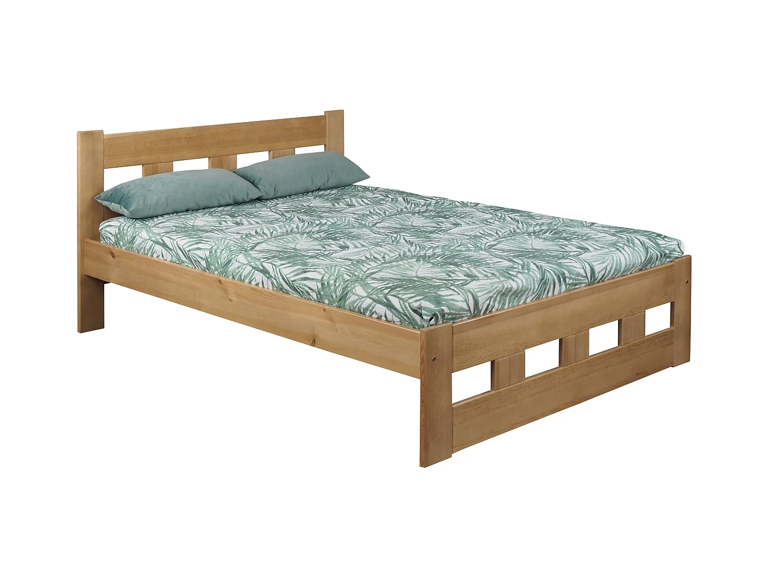 Łóżko 160x200 drewniane Bond, kolor dębowy