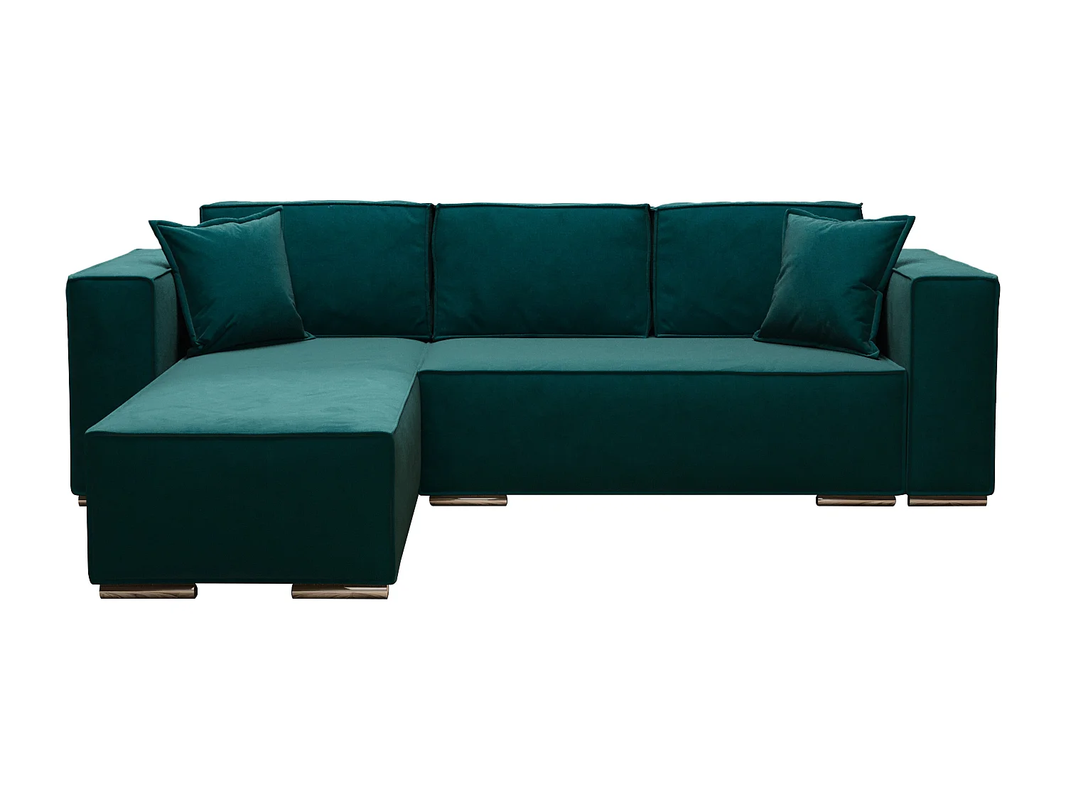 AX LIVING Ecksofa mit Schlaffunktion Vinoria L-Form 255 cm Türkis L