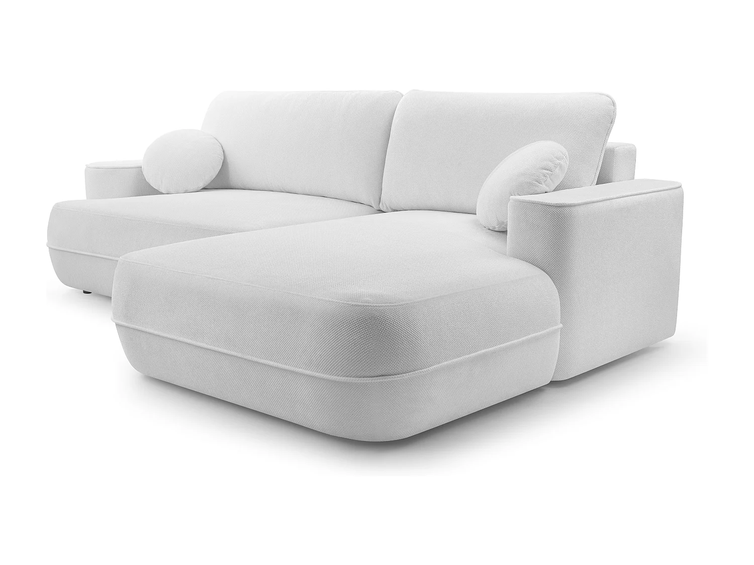 AX LIVING Ecksofa mit Schlaffunktion Peoni 267 cm elegantes Schwarz R