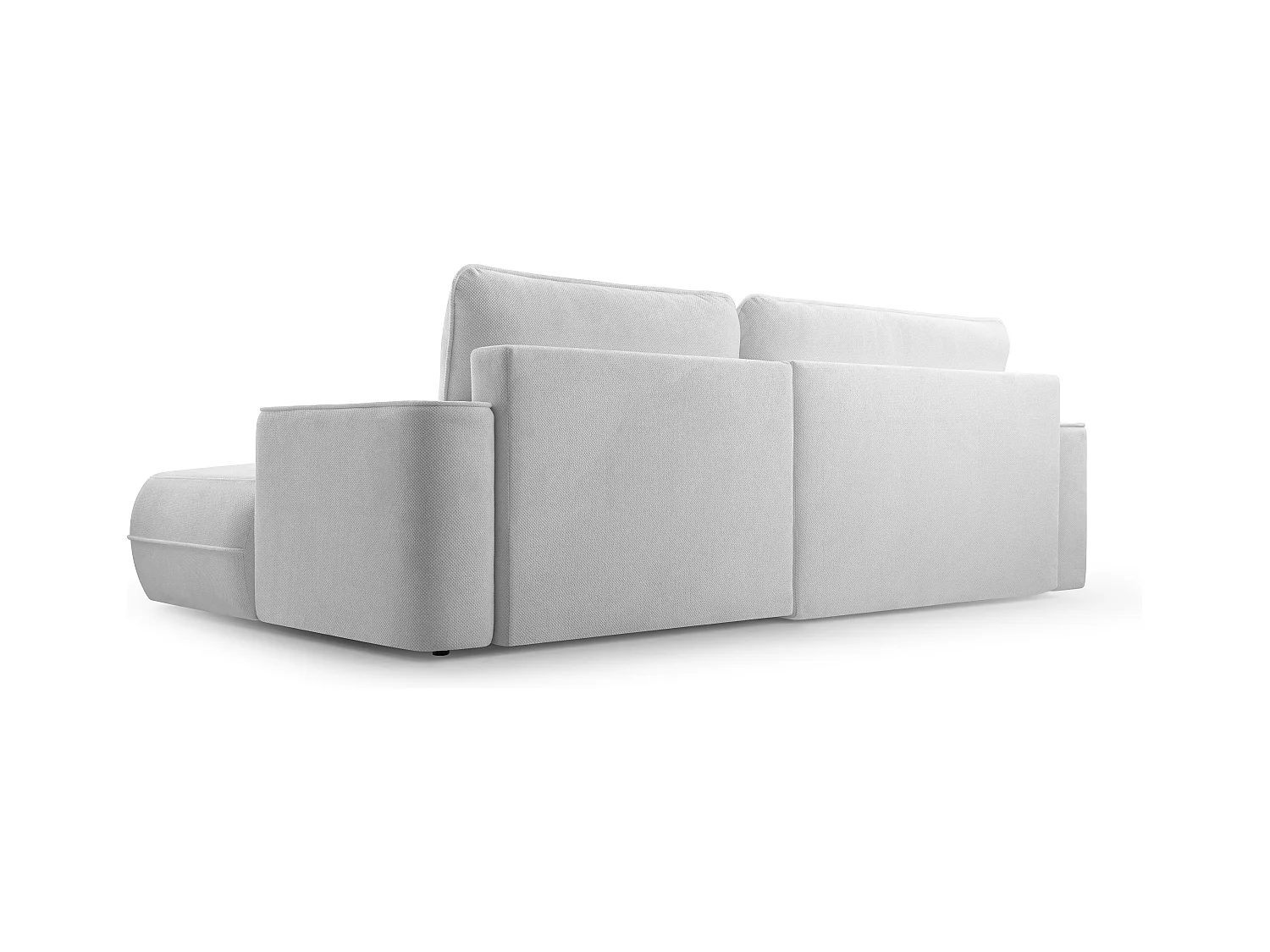 AX LIVING Zwarte hoekbank met slaapfunctie Peoni 267cm elegant zwart R