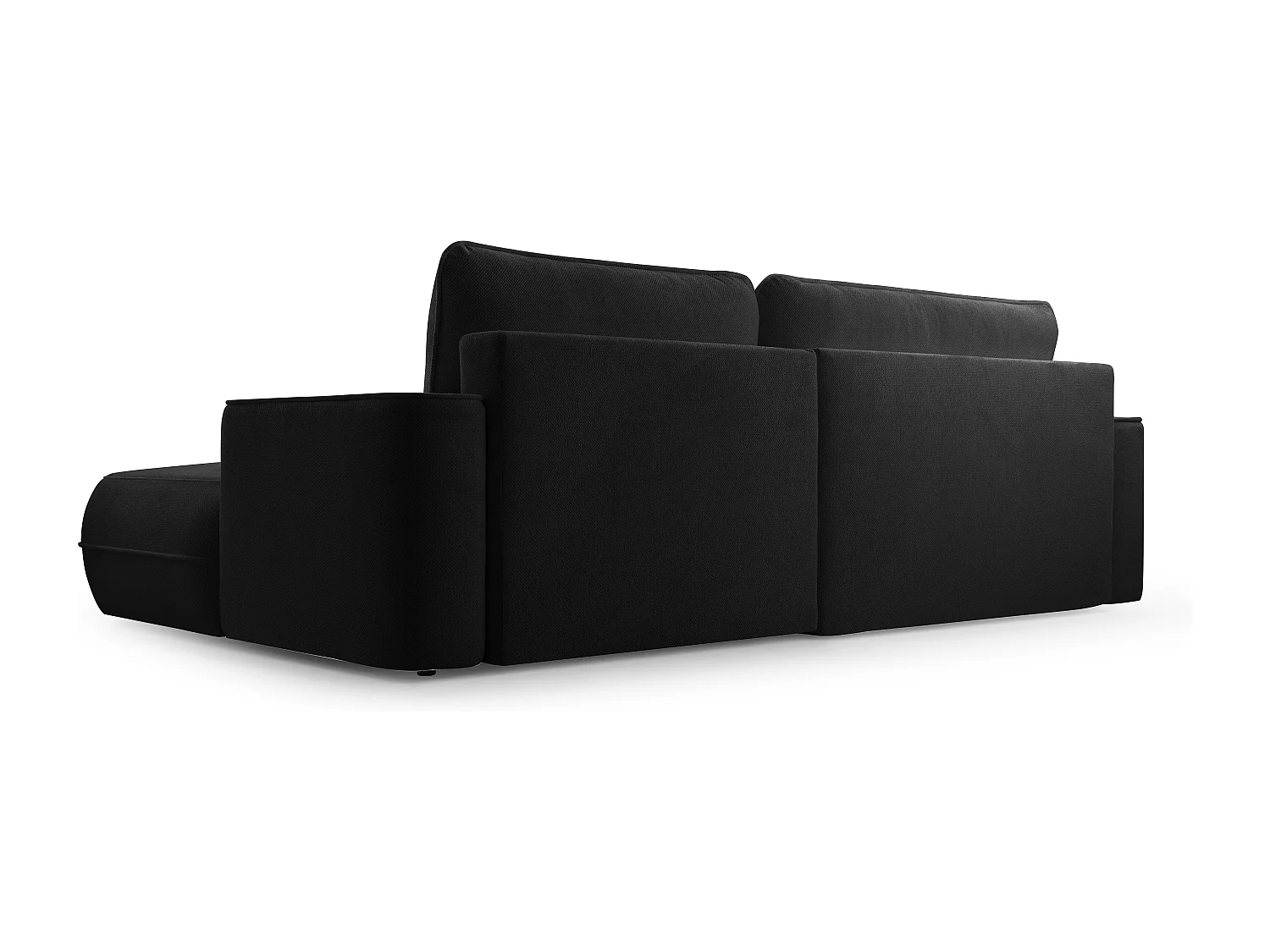AX LIVING Ecksofa mit Schlaffunktion Peoni 267 cm elegantes Schwarz R