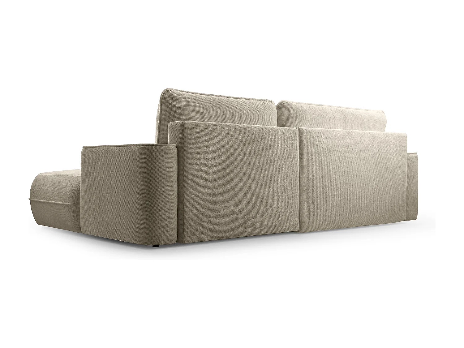AX LIVING Ecksofa beige mit Schlaffunktion Peoni 267 cm breit modern R