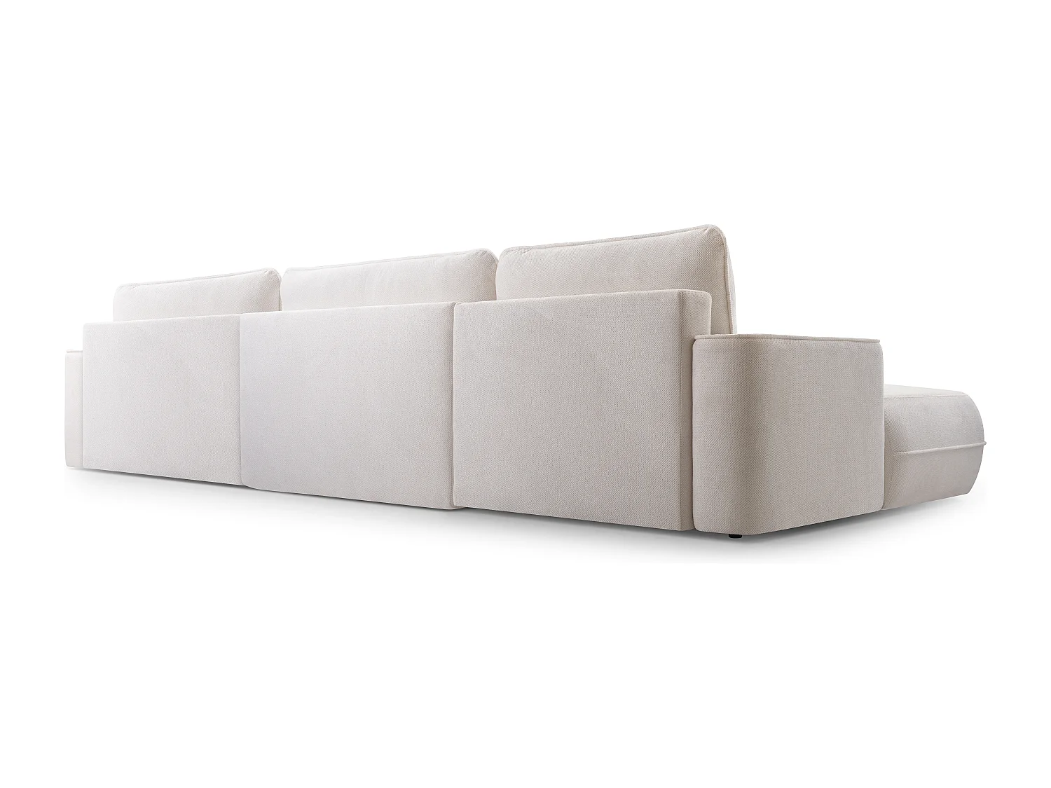 AX LIVING U bankstel witte hoekbank met slaapfunctie Peoni 364 cm