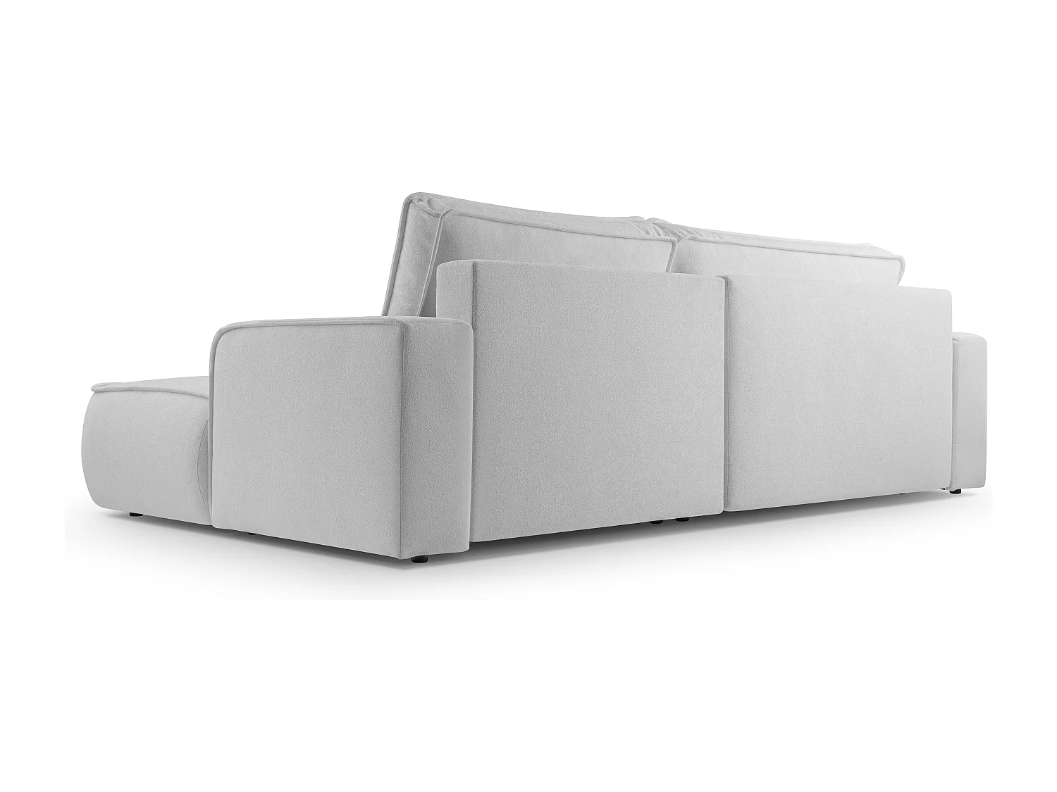 AX LIVING Ablia Sofa L Form mit Schlaffunktion Dunkelgrün 267 cm R