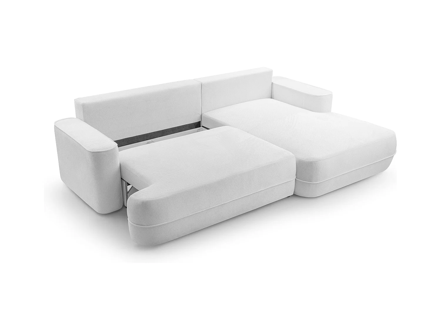 AX LIVING Ecksofa mit Schlaffunktion Peoni 267cm kupferfarbener Stil R
