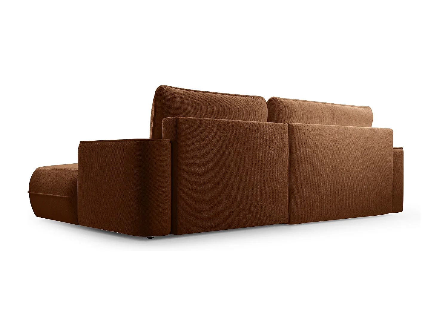 AX LIVING Ecksofa mit Schlaffunktion Peoni 267cm kupferfarbener Stil R