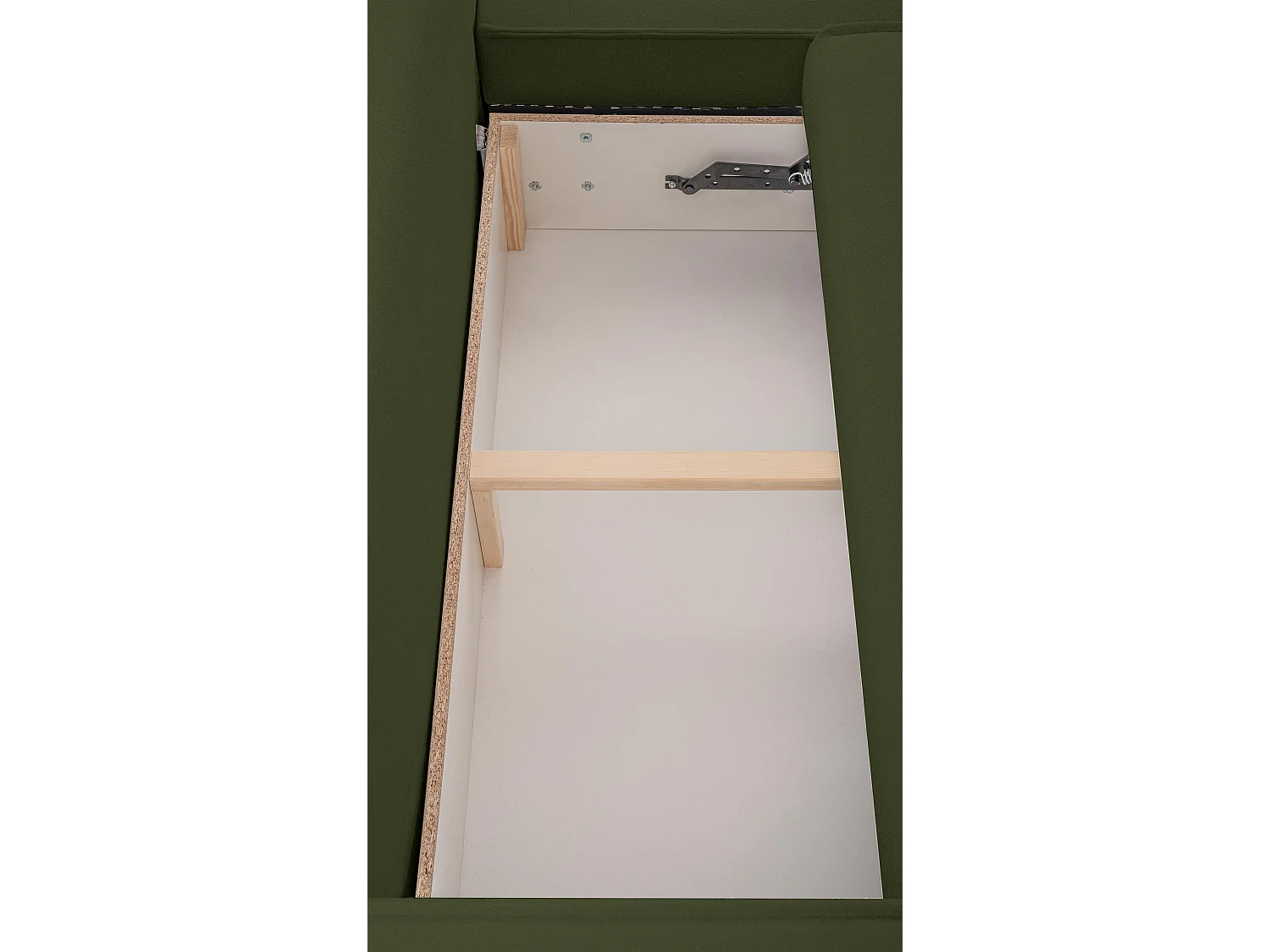 AX LIVING Ablia Sofa U-Form mit Schlaffunktion Dunkelgrün 364 cm