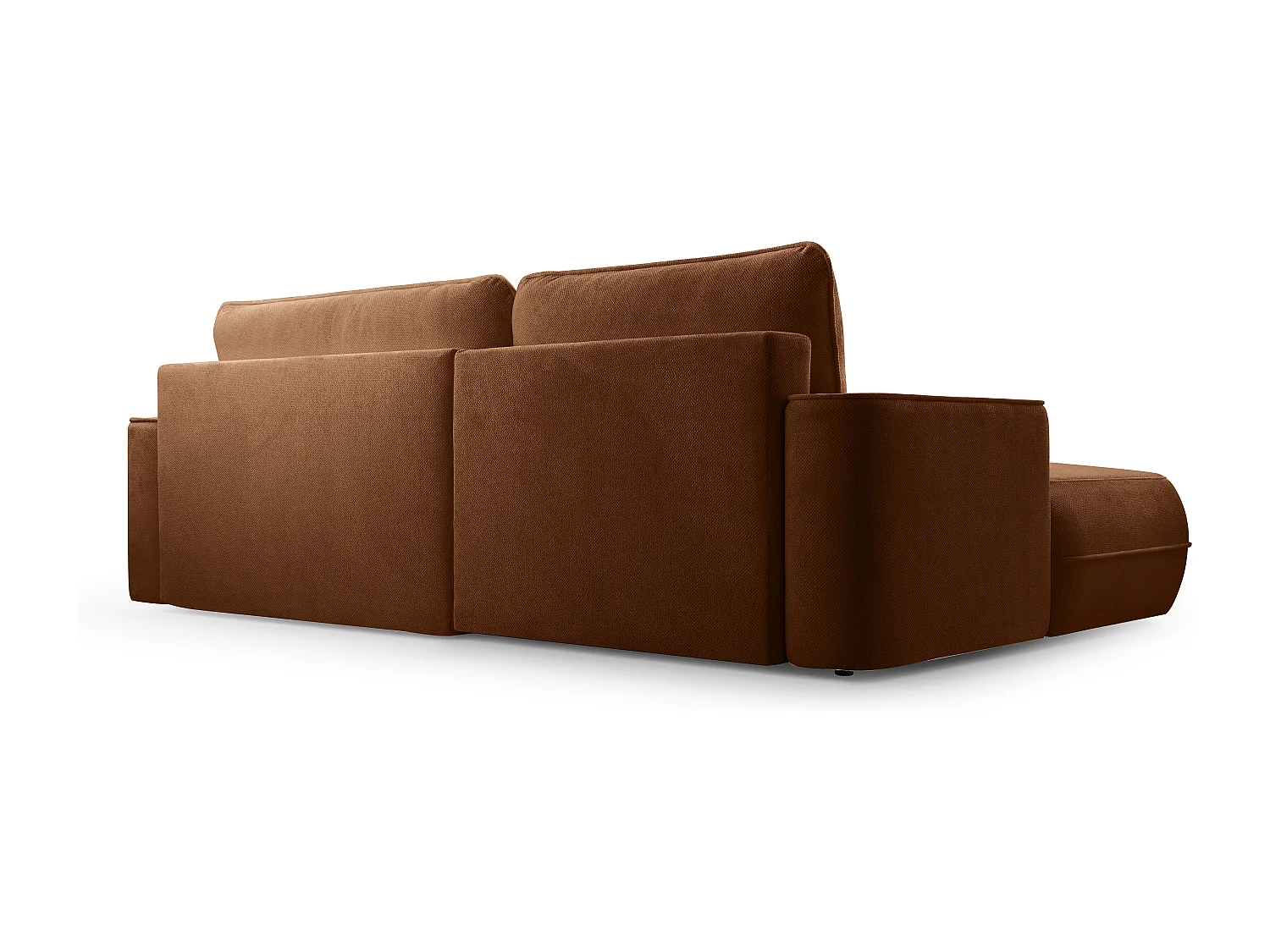 AX LIVING Ecksofa mit Schlaffunktion Peoni 267cm kupferfarbener Stil L