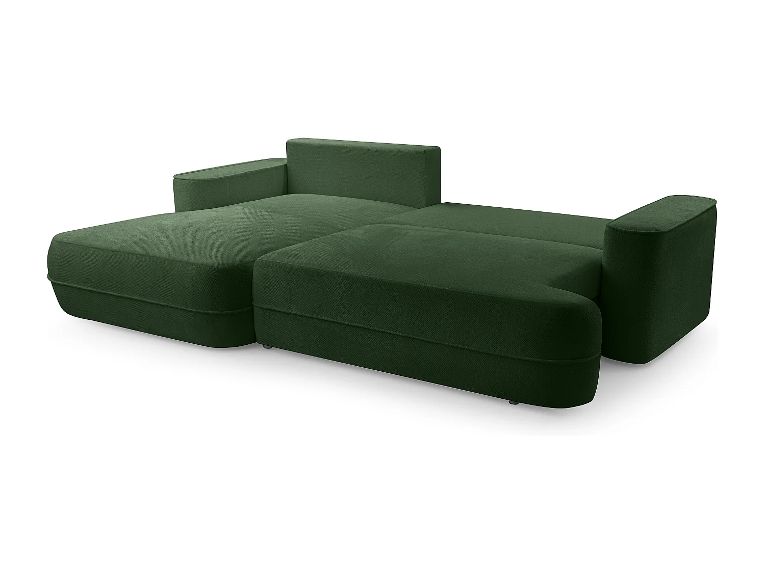 AX LIVING Ecksofa mit Schlaffunktion Grün Peoni 267 cm breit elegant L
