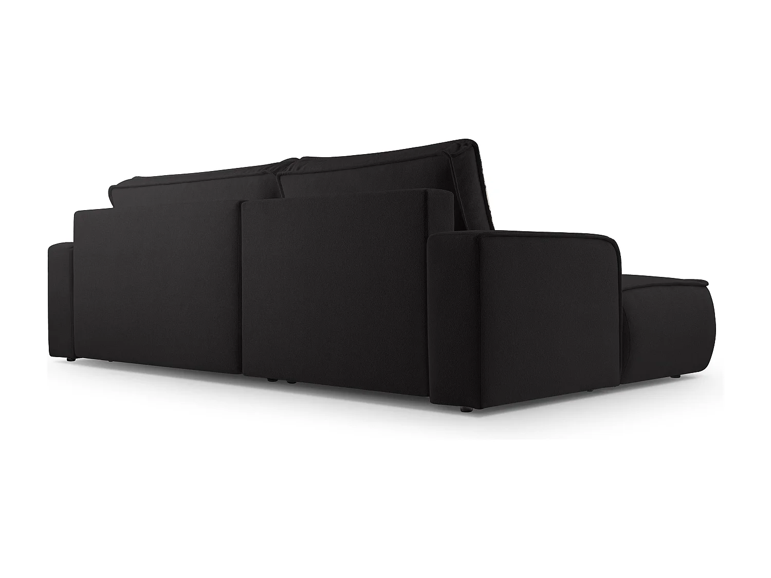 AX LIVING Ablia Sofa L Form mit Schlaffunktion Schwarzes 267 cm L