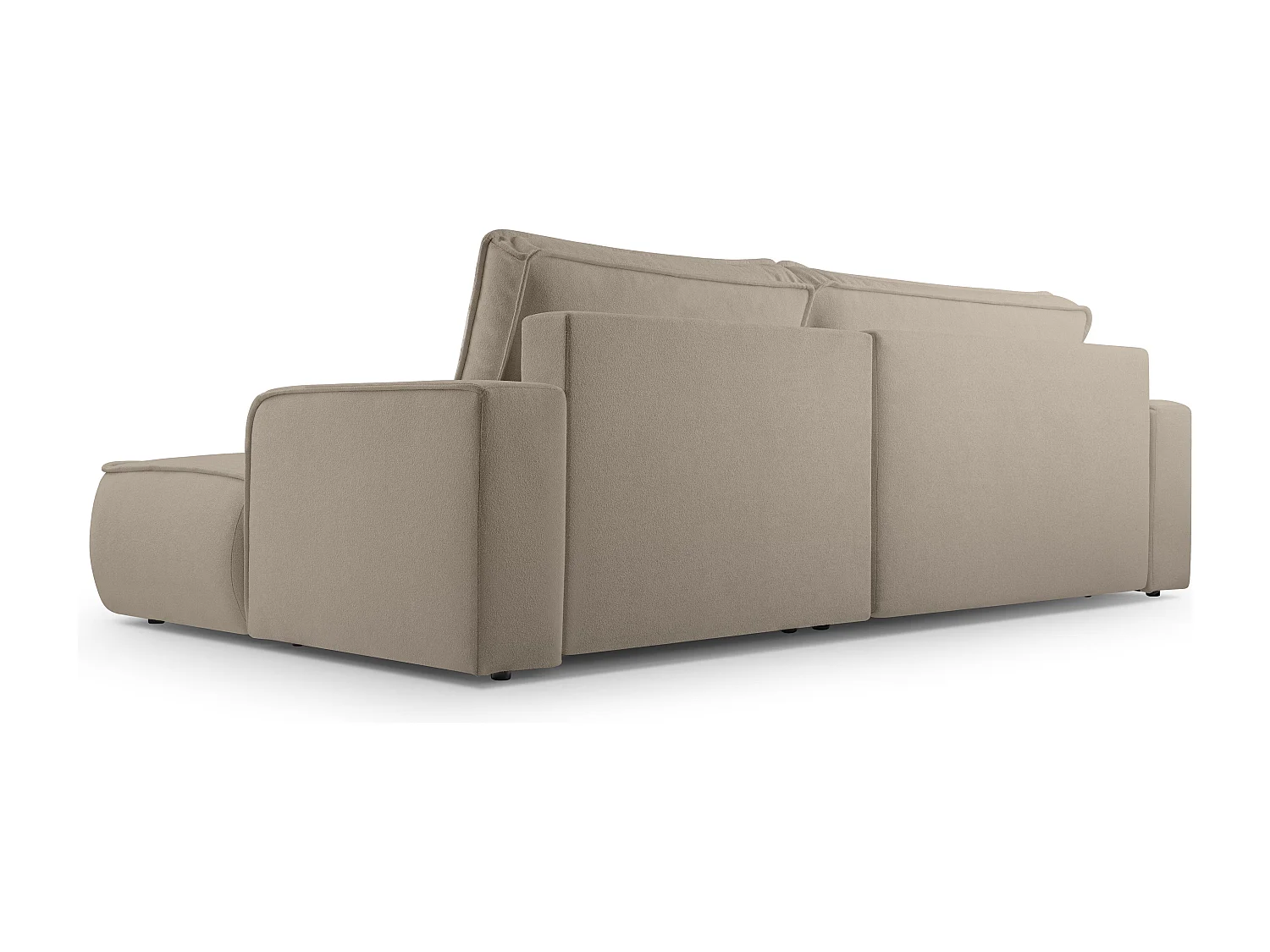 AX LIVING Canapé en L avec fonction lit Ablia 267 cm beige D