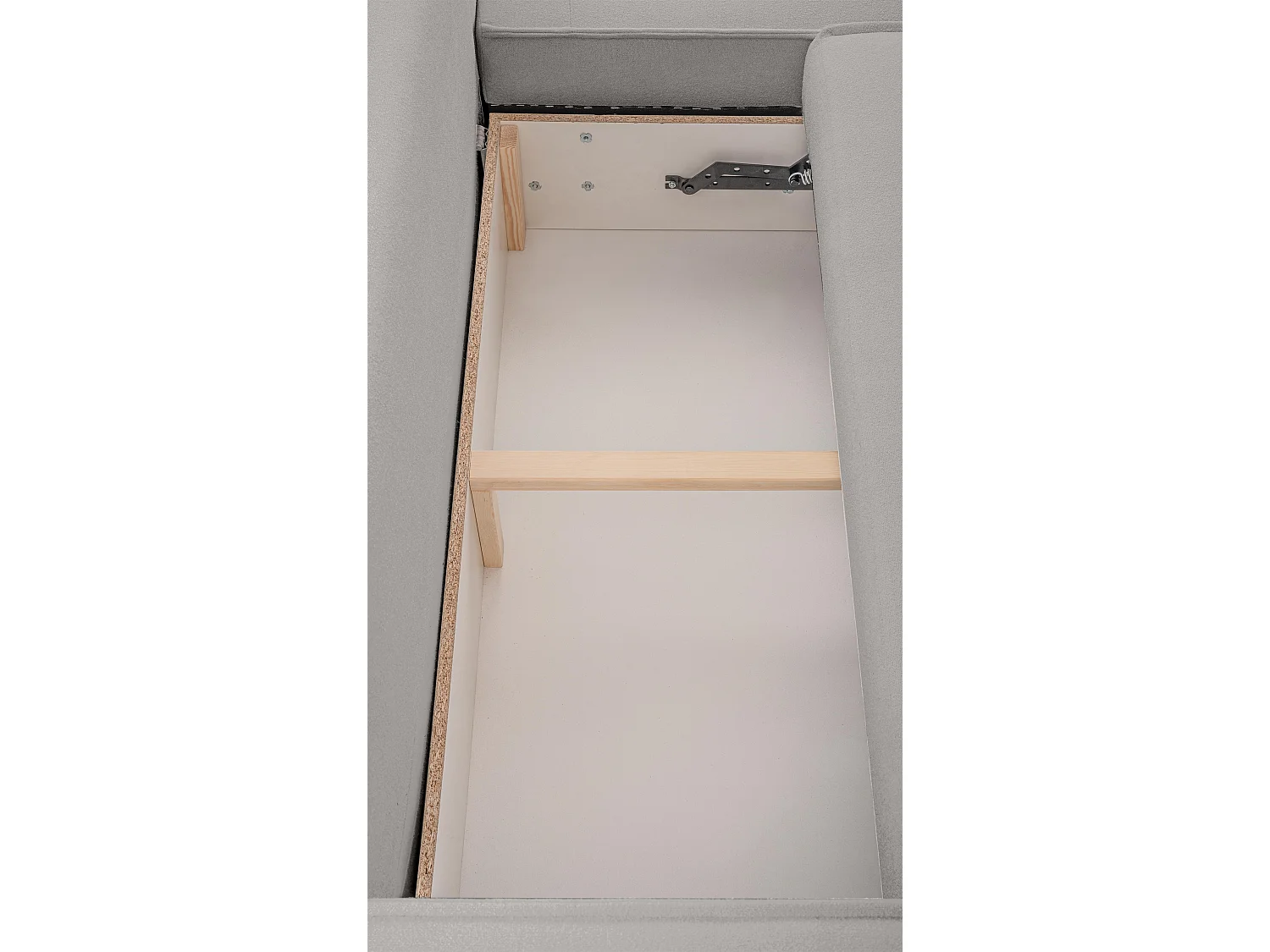 AX LIVING Canapé en U avec fonction lit Ablia 364 cm gris clair